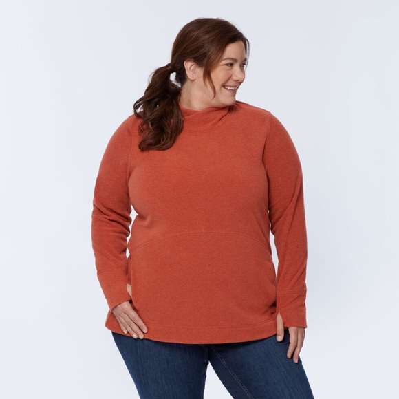 Duluth Trading Co Sweaters - NWT Duluth Trading Co. Women's Plus Frost Lake Tunic Burnt Brick - Size 1X